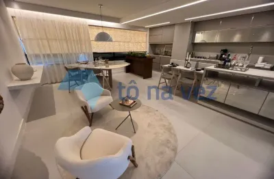 Apartamento 129m² à venda com 3 dormitórios e varanda gourmet na vila assunção - santo andré - sp