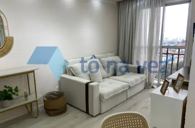 Apartamento 60m² decorado e mobiliado à venda com 2 dormitórios no parque erasmo assunção