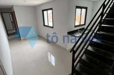 Cobertura 94m² à venda com 2 dormitórios e espaço gourmet em campestre, santo andré