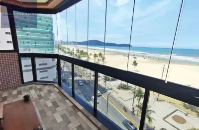 Vista mar total - guilhermina  - 3 dorms + dependência - 2 vagas