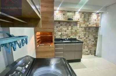 Casa mobiliada – 2 dormitórios - churraqueira - tude bastos / praia grande