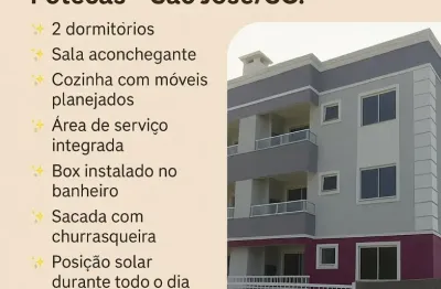 Seu lar dos sonhos no bairro potecas – são josé/sc! sacada c churrasqueira. financiável.