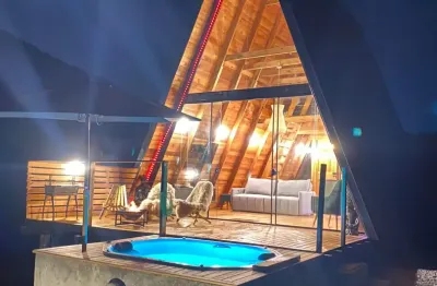 Linda chácara em anitapolis, já com chalé para investimento em airbnb