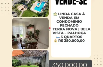 (financiável) sua casa em condomínio fechado completo em palhoça sc - 3 quartos e muito mais!