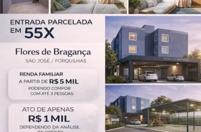 Lançamento imperdível em são jose - sc - ato de até mil reais em aptos na planta em forquilhas
