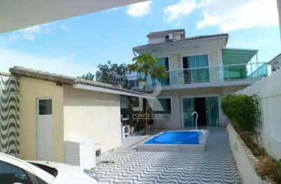 Casa com 3 dormitórios à venda, 267 m² por r$ 1.500.000,00 - portinho - cabo frio/rj