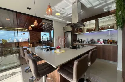 Cobertura plana com 197m² e 4 vagas de garagem no bairro anita garibaldi em joinville/sc.