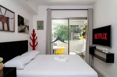 Apartamento com 1 quarto à venda na rua girassol, 1280, vila madalena, são paulo, 23 m2 por r$ 459.000
