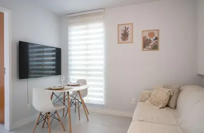 Apartamento 2 quartos mobiliado no itacurubi - florianópolis