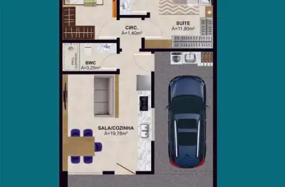 Casa com 2 quartos à venda na Gervásio José Da Silva, SN, Forquilhas, São José