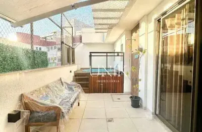 Excelente cobertura linear 2 quartos suíte piscina churrasqueira e 2 vagas em santa rosa!!