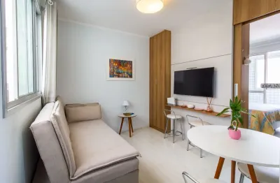 1 quarto com móveis planejados e vaga coberta na rua lamenha lins