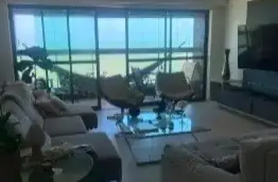Apartamento na avenida boa viagem com 4 suítes com 204m²
