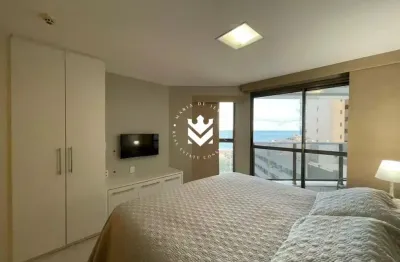 Flat mobiliado com cozinha no transamérica na avenida boa viagem para venda