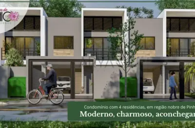 Casa em condomínio fechado com 3 quartos à venda na vicente d' andréa, 469, estância pinhais, pinhais, 118 m2 por r$ 699.000