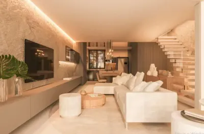 Casa em condomínio fechado com 3 quartos à venda na rua antônio escorsin, 250, santa felicidade, curitiba, 239 m2 por r$ 2.290.000