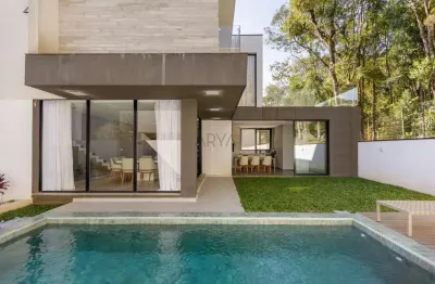 Casa em condomínio fechado com 4 quartos à venda na avenida fredolin wolf, 3121, pilarzinho, curitiba, 425 m2 por r$ 3.995.000