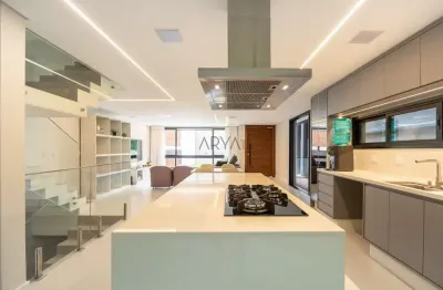 Casa em condomínio fechado com 3 quartos à venda na rua paulo pampuche, 316, campo comprido, curitiba, 259 m2 por r$ 2.400.000