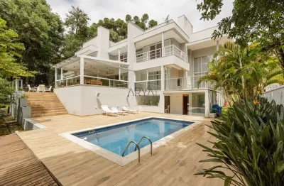 Casa em condomínio fechado com 5 quartos à venda na rua professor francisco basseti júnior, 351, cascatinha, curitiba, 643 m2 por r$ 8.300.000