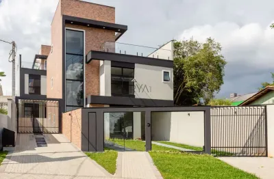 Casa em condomínio fechado com 3 quartos à venda na rua joão batista casagrande, 140, santa felicidade, curitiba, 178 m2 por r$ 1.180.000