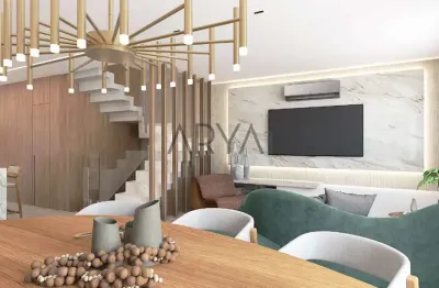 Casa em condomínio fechado com 3 quartos à venda na rua josé sabóia cortes, 80, centro cívico, curitiba, 179 m2 por r$ 2.190.000