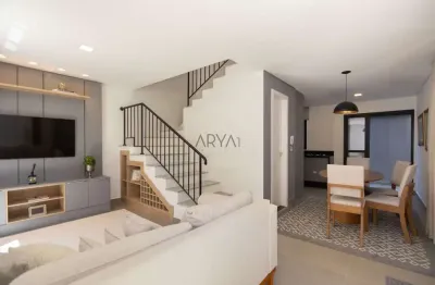 Casa em condomínio fechado com 3 quartos à venda na rua primeiro-ministro brochado da rocha, 252, são lourenço, curitiba, 117 m2 por r$ 899.000