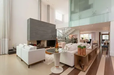 Casa em condomínio fechado com 4 quartos à venda na rua luiz tramontin, 1820, campo comprido, curitiba, 464 m2 por r$ 4.000.000
