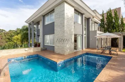Casa em condomínio fechado com 3 quartos à venda na rua ari josé valle, 1200, pilarzinho, curitiba, 400 m2 por r$ 4.990.000