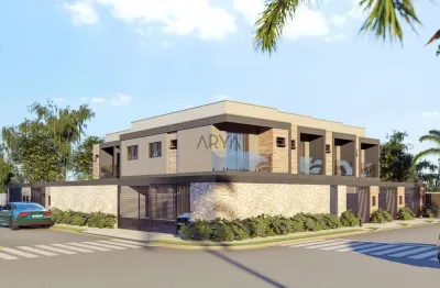 Casa em condomínio fechado com 3 quartos à venda na rua ponta grossa, 50, perequê, matinhos, 103 m2 por r$ 1.050.000