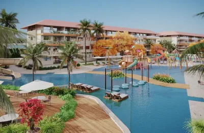 Apartamento com 109 m² 3 quartos sendo 2 suítes e 2 vagas na beira mar de muro alto porto de galinhas