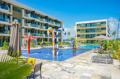 Flat mobiliado com 30 m² 1 quarto e 1 vaga no mana beach em muro alto porto de galinhas ipojuca-pe