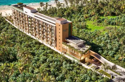 Flat beira mar para venda com 29 metros quadrados com 1 quarto em antunes - maragogi - al