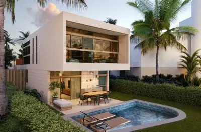Casa beira mar de alto padrão com 210 m² 3 quartos sendo 3 suítes e 3 vagas na praia dos carneiros tamandaré-pe
