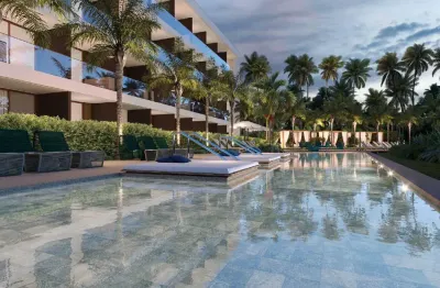 Beach class carneiros beira mar - unidade de 32 m2 frente piscina