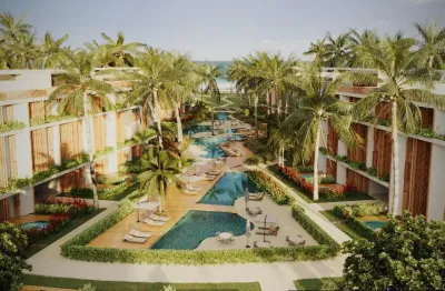 Apartamento com 172 m² com 3 suítes na beira mar do pontal do cupe porto de galinhas