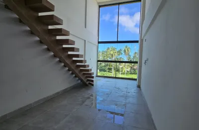 Loft com mezzanino com vista mar na praia de tamandaré | 80m do mar