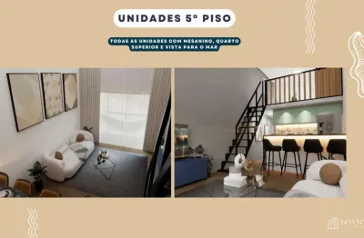 Loft com mezzanino na praia dos carneiros com vista para o mar