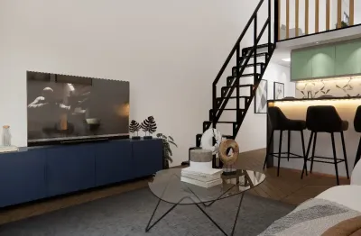 Loft com mezzanino na praia dos carneiros  com vista para o mar