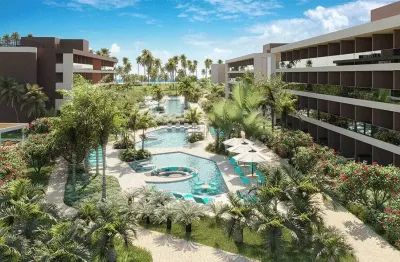 Flat 32 m² beira-mar no beach class carneiros – viva o paraíso