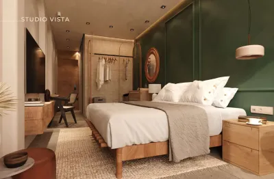 Flat nascente, vista mar, pronto na praia de tamandaré | cliente investidor