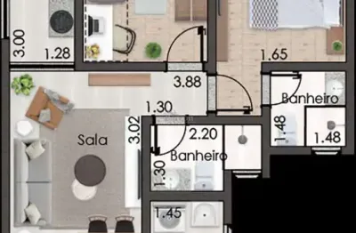 Apartamento 2 quartos a venda no bairro granbery em juiz de fora