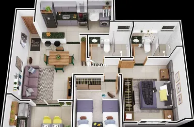 Apartamento de 2 quartos sendo 1 suíte à venda no bairro quintas das avenidas ii em juiz de fora