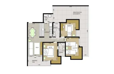 Cobertura de 3 ou 4 quartos à venda no bairro recanto da mata em juiz de fora