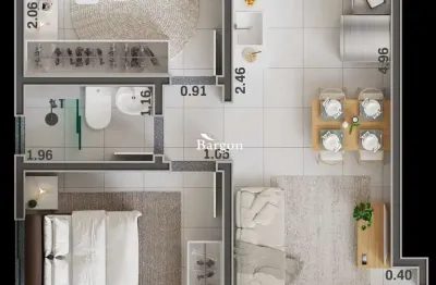 Apartamento de 2 quartos na Zona Norte de Juiz de Fora com lazer completo - Reserva Realeza.