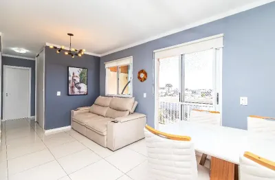 Apartmento a venda no capão raso, 3 quartos, sacada com churrasqueira - curitiba