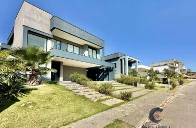 Linda Casa Moderna Zero KM no Cond Vintage - 4 Suítes, Escritório e Gourmet