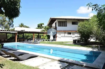 Casa em condomínio fechado com 4 quartos à venda na avenida santos dumont, estrada do coco, lauro de freitas, 500 m2 por r$ 2.300.000