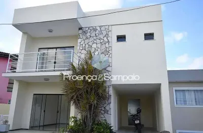 Casa em condomínio fechado com 4 quartos à venda na avenida professor theócrito batista, caji, lauro de freitas, 339 m2 por r$ 700.000