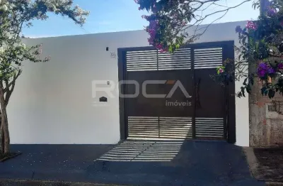 Casa padrão com 2 dormitórios no jardim araucária em são carlos