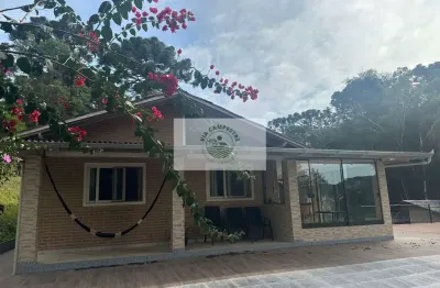 Sítio com 30.406 m², casa com 3 dormitorios, lagos, riacho, araucarias, porteira fechada, em fragosos